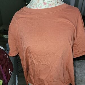 NWT Wild Fable Women's Short Sleeve Top in Rust